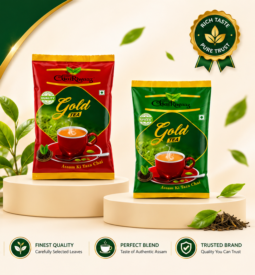 ChaiRiwaaz Gold Strong Tea & Elaichi Adrak Tea 250g ( Combo Pack )